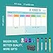Magnetic Dry Erase Whiteboard Weekly Calendar for Refrigerator, 17