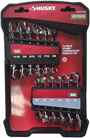 Mohenion Husky 12-Piece Stubby Combination Wrench Set