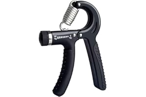 Hand Grip Ajustável Premium 60KG - Exercitador de Mãos, Punhos e Antebraços para Fisioterapia, Musculação, Reabilitação, Crossfit, Fortalecimento, Alivio do Estresse e Terapia Ocupacional