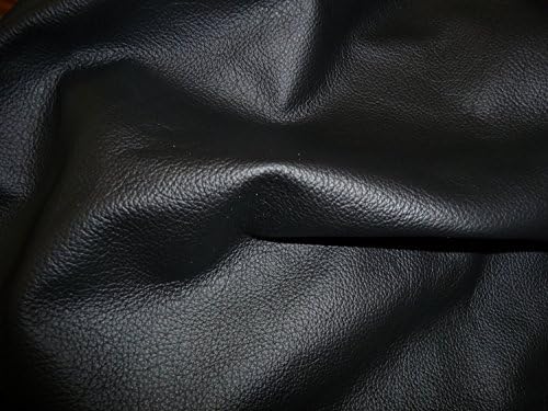12"x20" Black Divine Top Grain Crafting Leather Cowhide