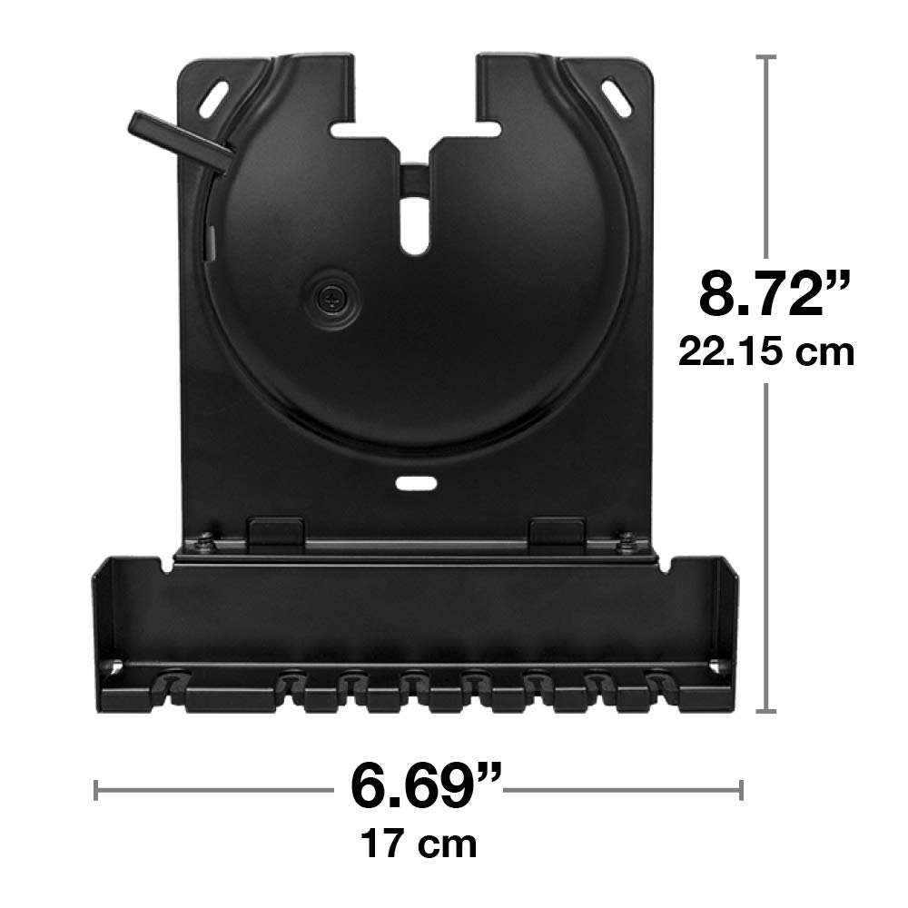 Sanus Wall Mount for Sonos Amp - Slim Black Design with Lockable Latch for Security - Low Profile Bracket Design Mounts in Any Orientation - Built-in Cable Management & Easy 15-Minute Install …