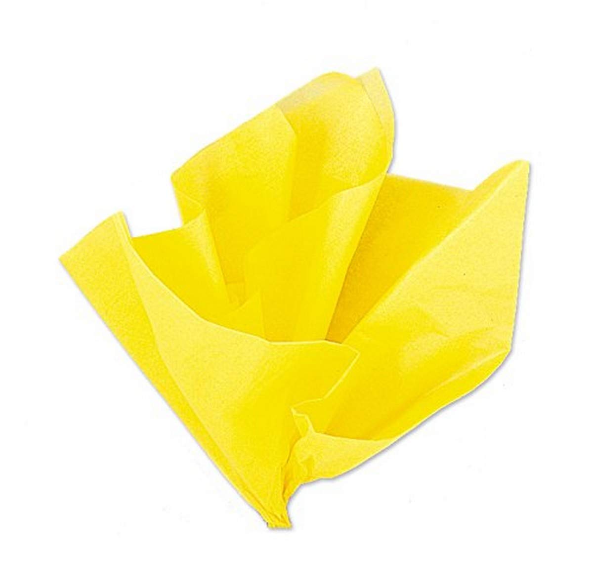 Vibrant Yellow Tissue Sheets (50cm x 66cm) 10 Count - Premium Quality, Large Gift-Wrapping Paper for Crafts, Decorations, and Special Occasions