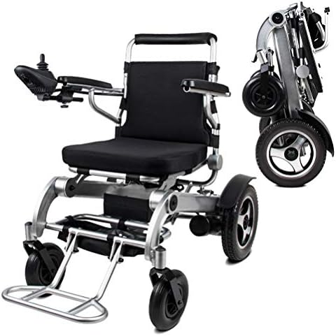 KADDGN Lightweight Wheelchair, Electric Wheelchair Open/Fold in 1 Second Lightest Most Compact Motorized Wheelchair, Powerful Dual Motor Wheelchair