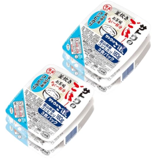 サトウ食品 サトウのごはん 富山県産 コシヒカリ 160g 3食パック 2袋 6食セットの商品画像