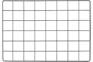 YOKIVE Iron Wire Grid Panel, Decorative Panels Board | Photo Pictures Display Holders Hanging Frame for Home Office (Black, 16"x12")