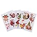 Sinceroduct Christmas stickers Christmas Wall Stickers Window Decorations Clearance – Holiday Window Sticker Clings - 16 Pack including Christmas Tree,Santa Claus, Snowman,etc,.plus Some Snowflakes,Fe