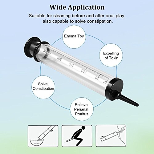 [WALLER PAA] 250ml Vaginal Anal Douche Enema Kit Handy Enemator Personal Cleaning Syringe - Thumbnail 3