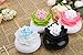 Bloss Cotton Swab Holder Lotus Q-tip Dispenser Decorative Bathroom Accessories, Pink