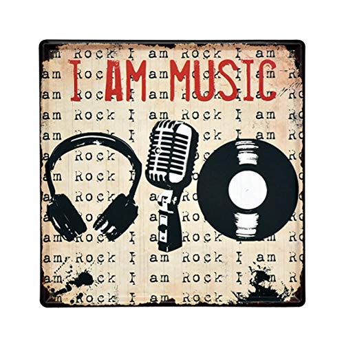 Ayiguri Sexy Beauty Tin Sign Beer Creative Metal Wall Decor Art Plaque Souvenir Home Bar Cafe Bar 12 X 12 Inches (I AM Music)