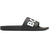 BOSS Herren Aryeh Slid In Italien gefertigte Slides mit gro&szlig;em Logo-Detail Gr&ouml;&szlig;e