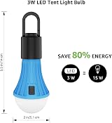 Lepro Rechargeable Camping Lights 7 White & RGB Modes 10 Hrs Battery view 7