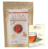 Detox Tea, 28 Servings | 310 Tea (Peach) Fights Bloating and Appetite Suppressant, Increases Metabolism | Organic Green Tea with Yerba Mate, Guarana, Ginger, and Many More Cleansing Ingredients