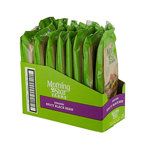 Morningstar Farms Spicy Black Bean Veggie Burgers, 9.5 Ounce -- 8 per case.