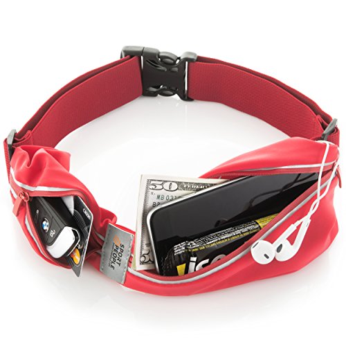 Red running belt – fanny pack – iphone 6 7 8 plus p…