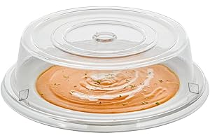 Restaurantware-Cater Tek 10.2 Inch Polycarbonate Plate Covers, 10 Shatterproof Dish Covers - Dishwashable, for 10-Inch Plates
