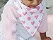 Baby Girl Bandana Drool Bibs for Drooling and Teething 8-Pack Gift Set by TheAZBaby