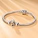 GW 925 Sterling Silver Charms Puppy Dog Animal Bead for Bracelets (Pink-Puppy-212)