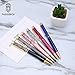 PASISIBICK Ballpoint Pens for Women, Bling Crystal Liquid Metal Ballpen with Black Ink(6pcs)