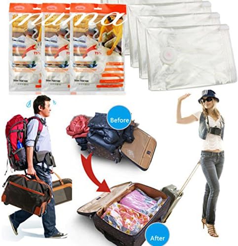 Air Vacuum Compressed Organizer Bags Space Saver Saving Storage Hand Seal Bag 70x100CM