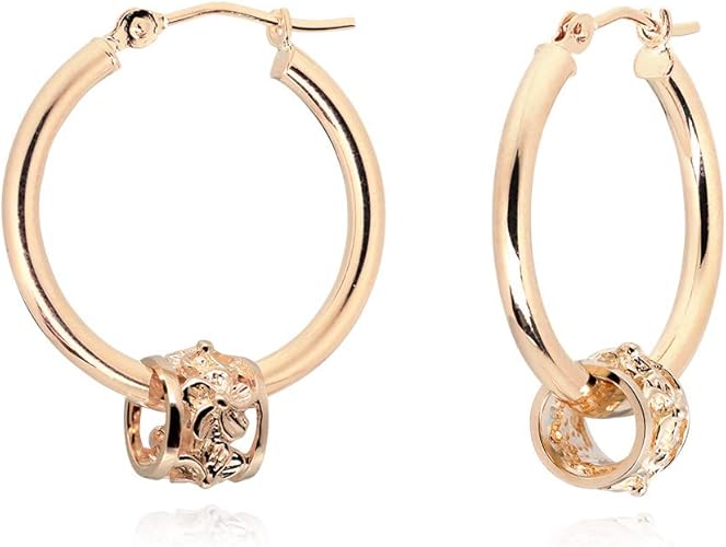 Amazon ハワイアンジュエリー ピアス K14ピンクゴールド フープ 外径mm リング ハイビスカスバレル レディース g ポスト太さ0 8mm 両耳購入 Ge232r Prime ピアス 通販