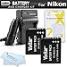 2 Pack Battery And Charger Kit For Nikon COOLPIX S9900, A900, W300, S9300 S6300, S9200, AW120, AW130, S9700, KeyMission 360, KeyMission 170 Camera Includes 2 Replacement EN-EL12 Batteries + Charger +