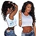 Sunwell Full Lace Human Hair Wigs with Baby Hair Pre Plucked Virgin Brazilian Human Hair Wigs for Black Women Natural Wave (130% Density, 16