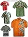 Hawaii 2-Tone Bamboo Aloha Shirt Black (L)