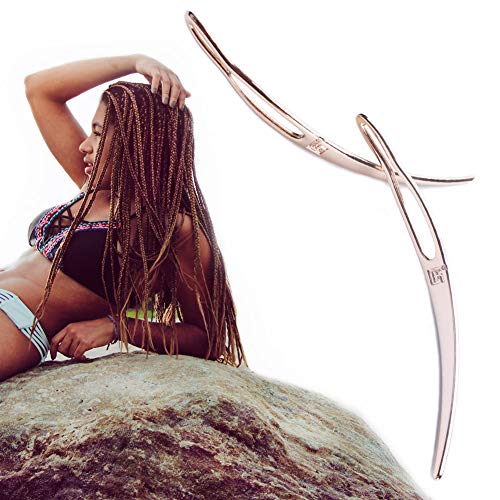 2PCS Dreadlocks Tools | Interlocking Tool For Locs | Hair Pulling Extension Crochet Hook Needle Tools | Easylocks Hair Tool For Dreadlocks, Interlocks Or Sisterlocks (Gold)