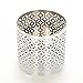 Hosley Metal Jar Candle Sleeves/Holders - Your Choice of Colors and Designs (Silver - Geometric)