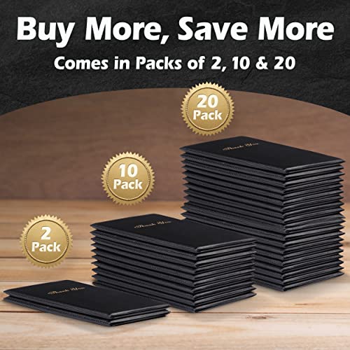 Restaurant Check Presenters Guest Check Card Holder with Gold Thank