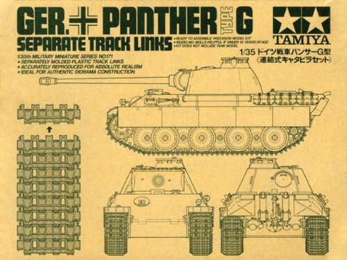 Tamiya Models Panther Track Links G Type Model Kit