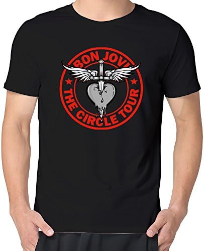 Mens Bon Jovi Logo It's My Life Lost Highway Tee