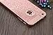 Iphone SE Case, A-Focus Bling Sparkle Glitter Crystal Rhinestone Hybrid Hard PC Cover Case + Tempered Glass Screen Protector for Iphone 5s / SE / 5 (Bling Rose Gold)