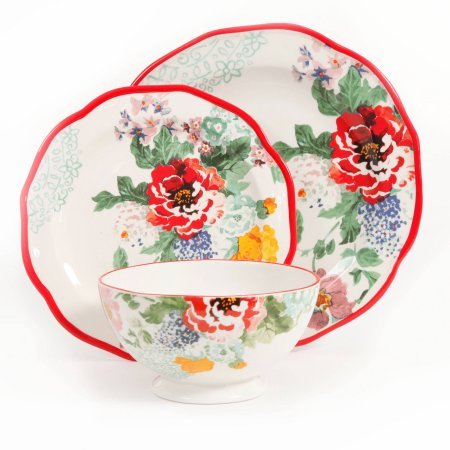 The Pioneer Woman Country Garden 12-Piece Decorated Dinnerware Set