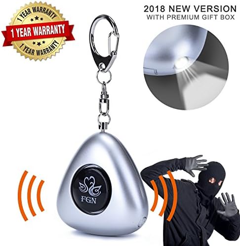 Emergency Personal Alarms Keychain, Personal Security Alarm with 130 dB Safe Sound Alarms and LED Flashlight, Self Defense Alarm For Women Men Student Kids Girls Elderly
