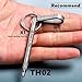 Sudopo Bang TI Titanium Novelty Toothpick and Holder Integrated Kit Keychain EDC Tool (TH02)