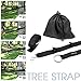 Yes4All Single Lightweight Camping Hammock with Strap & Carry Bag – Nylon Parachute Hammock / Lightweight Portable Hammock for Camping, Hiking (Camouflage)