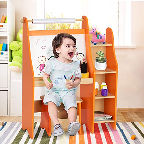 1 Costzon+Drawing+Storage+Shelves+Compartment