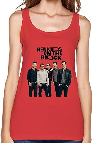 WANXIN Women's New Kids On The Block Tops Size L Red