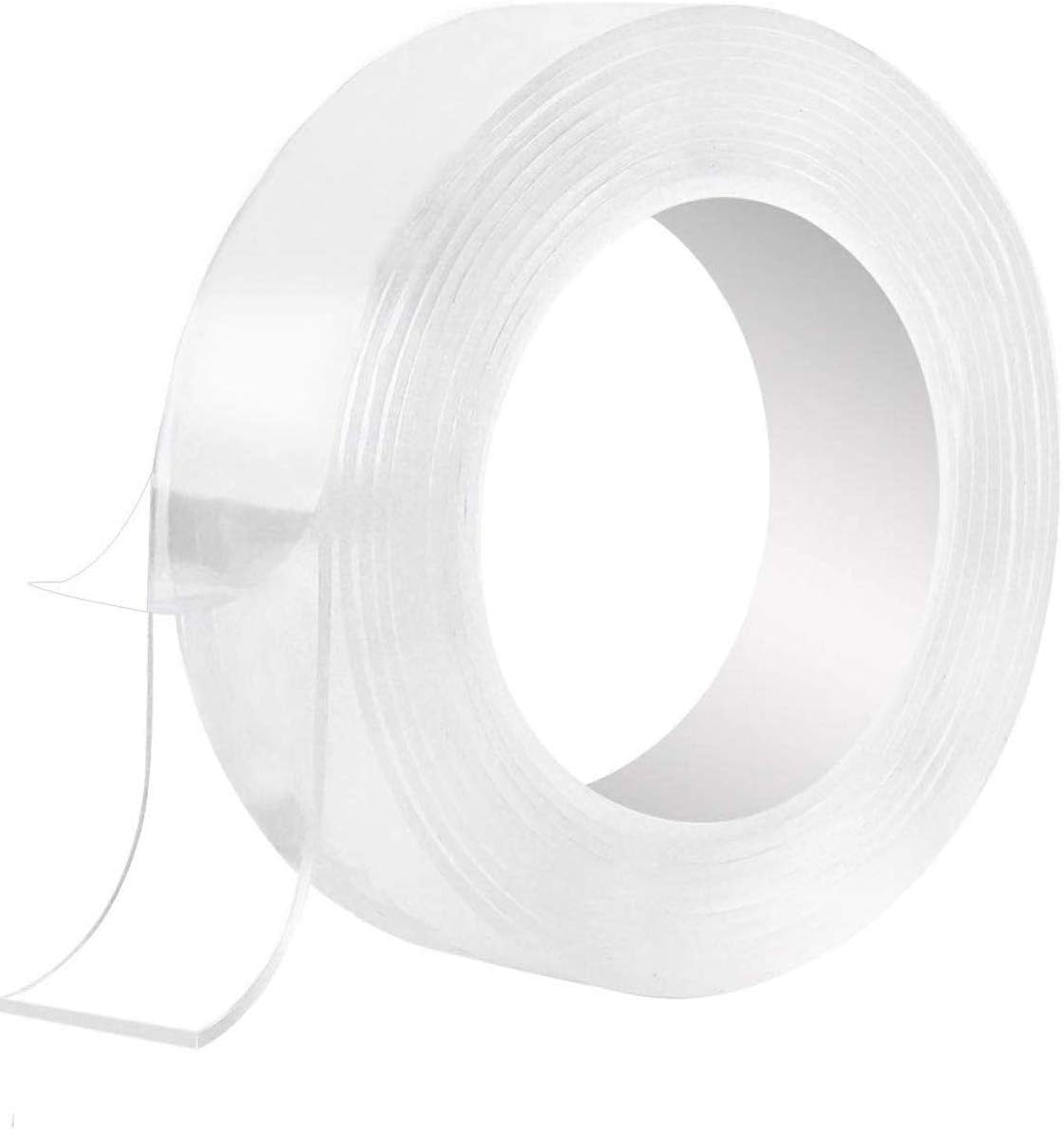 16.5FT Double Sided Tape Adhesive Nano Tape Transparent Washable Reusable Multipurpose Sticky : Office Products
