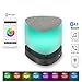 Bluetooth Speakers,SyndeRay Mini Portable Wireless Stereo With App Colorful LED Light Subwoofer HIFI Speaker Compatibility for iPhone,Samsung,Sony,LG,HTC