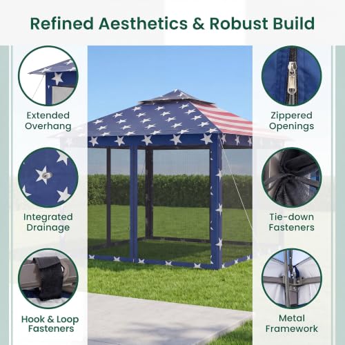 Happygrill 11x11 Pop Up Gazebo Review: Adjustable Shelter With Mesh Walls image 13