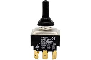 Upgrades 9 Pin Button Switches HY29K Multifunction 3 Way 9 Pin Electrical Toggle Switches for Residential Electrical Systems