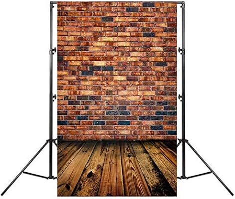 Prosperveil Photo Backdrop Brick Wall Wooden Floor Vinyl