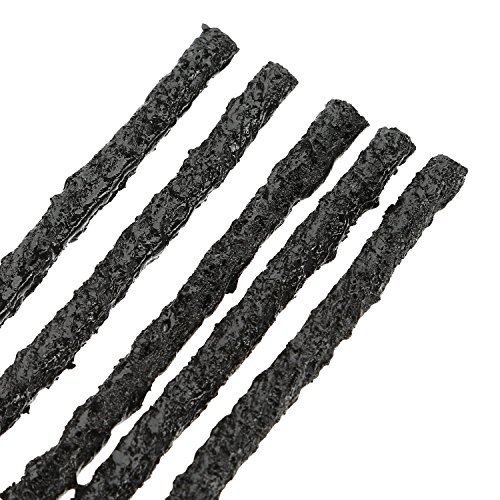DIFEN Tire Repair Strings - Automotive Tool Tire Repair Plug for Tubeless Off-road Tires Car, Bike, ATV, UTV, Wheelbarrow, Mower ({Pack of 50}-Black)