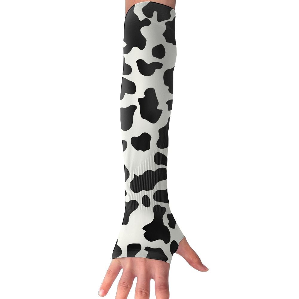 Photo 1 of Cooling Arm Sleeves Cow Print UV Protection Hands Arm Cover Long Arm Sleeve Glove