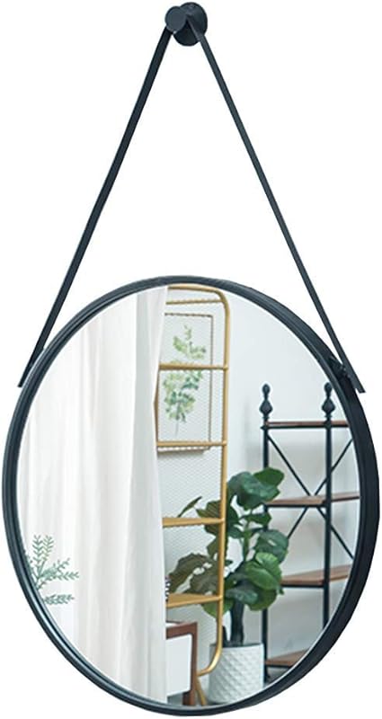 LIHAIHAI Beautiful Fashion Medio Creativa Metal Redondo con Marco