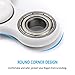 Krazy Spinner Hand Spinner Toy Stress Reducer Ultra Durable HighSpeed Ceramic Bearing Finger Toy Guarantee 1+min SpinTime Perfect for ADD ADHD Anxiety Autism Stress Relief (WHite-1)