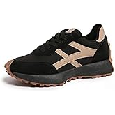 Women's Fashion Thick Sole Sneakers, Breathable Walking Shoes, Comfortable Support, Casual All-Season Footwear, Ideal for Daily Wear & Gym, Casual Athletic Sneakers