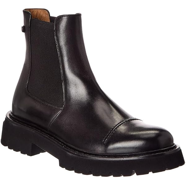 Amazon.com | Ferragamo George 2 Leather Boot, 8.5 M, Black  display picture 1